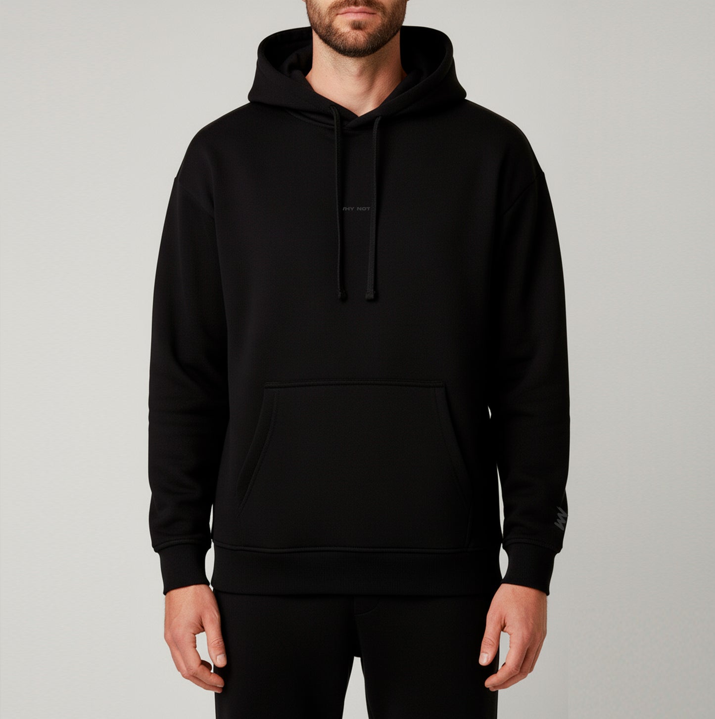 WHY NOT? /04 Black Hoodie