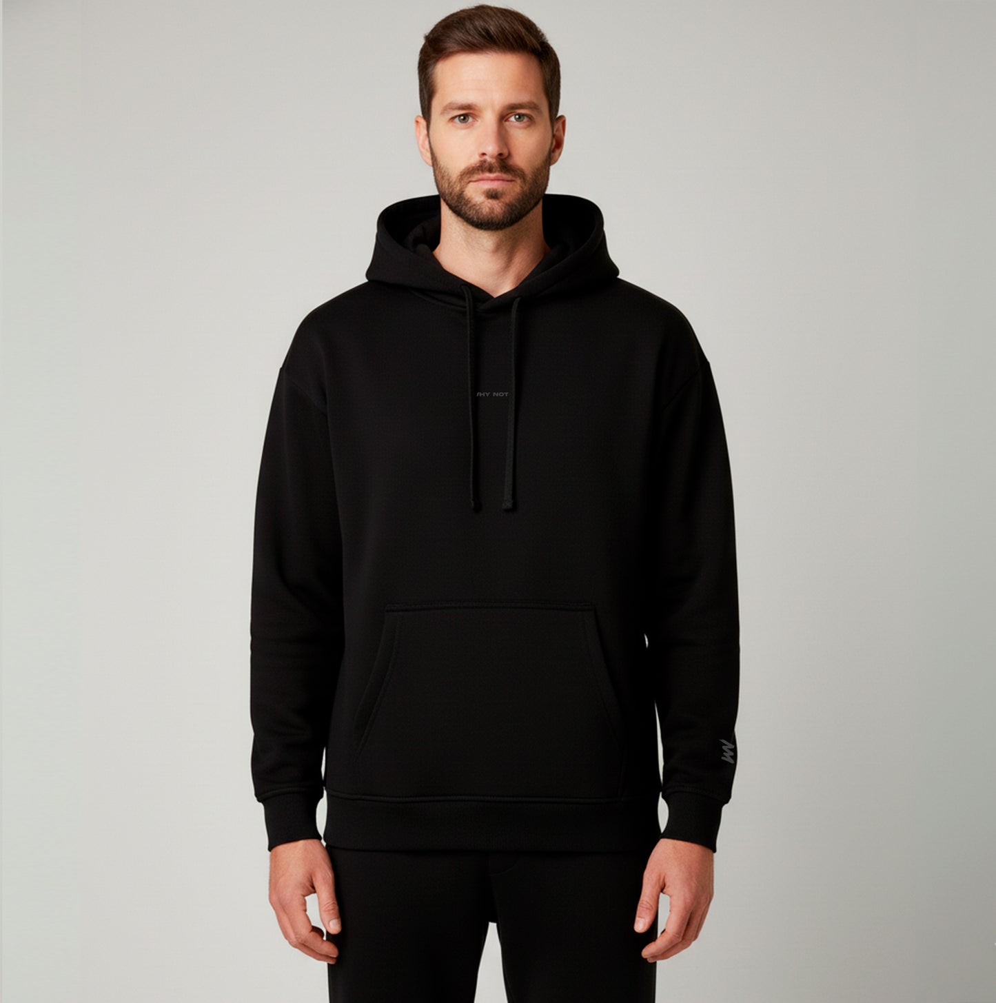 WHY NOT? /04 Black Hoodie